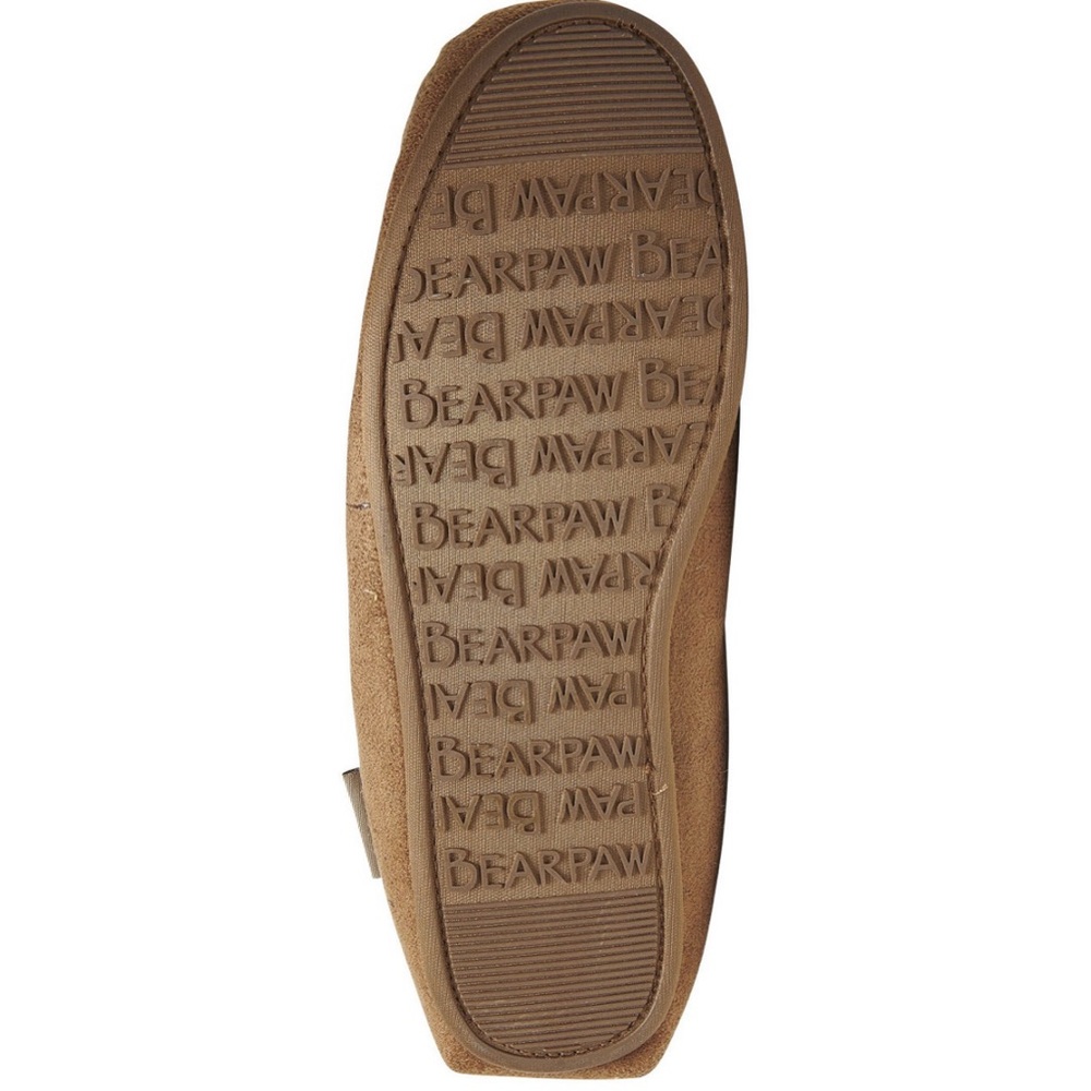 BEARPAW Little Kids Unisex Sawyer II Moccasin Slippers (M,L; Hickory) - Picture 6 of 6